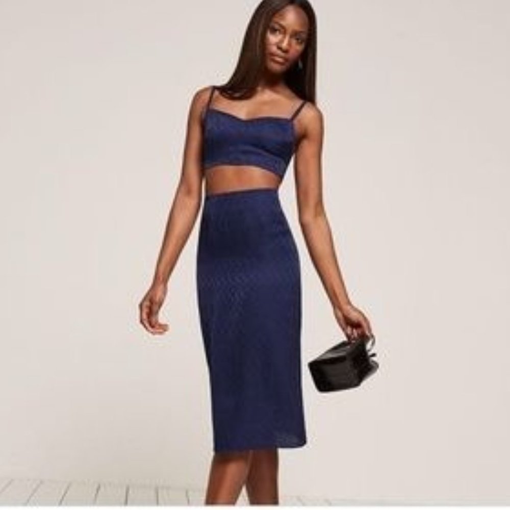 Reformation Nova Two Piece Skirt and Top